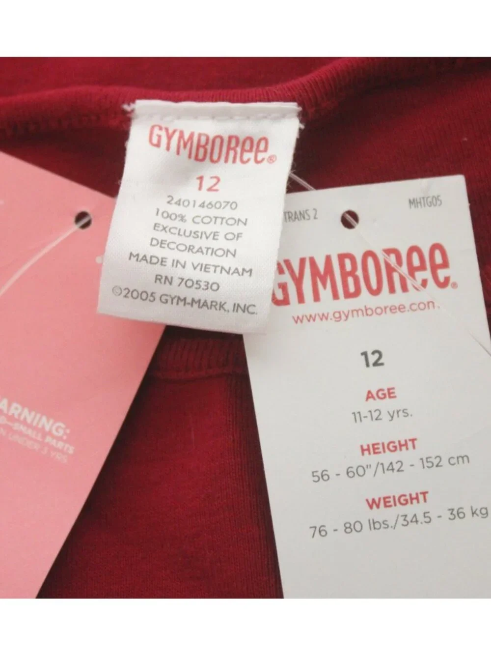 2006 Gymboree Cherry Pie Pretty Please Sequin Red Shirt Bow sz 12 Cap Sleeve NEW